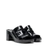 sa-bonnie Sandales en caoutchouc à talons Sa-Bonnie avec logo découpé
