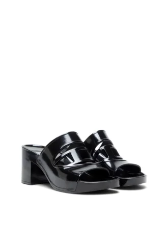 sa-bonnie Sandales en caoutchouc à talons Sa-Bonnie avec logo découpé