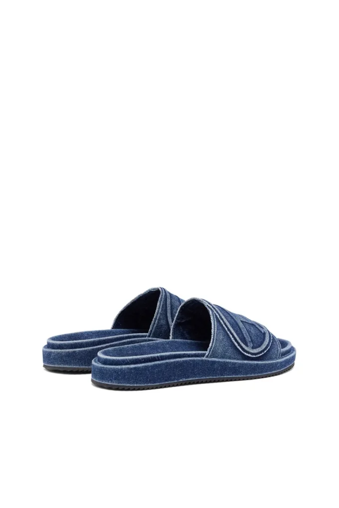 sa-slide d oval Sa-Slide D-Denim sandales à bride embossée