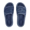sa-slide d oval Sa-Slide D-Denim sandales à bride embossée