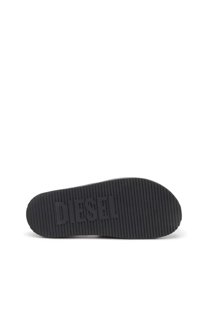 sa-slide d oval Sa-Slide D-Denim sandales à bride embossée