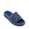 sa-slide d oval Sa-Slide D-Denim sandales à bride embossée