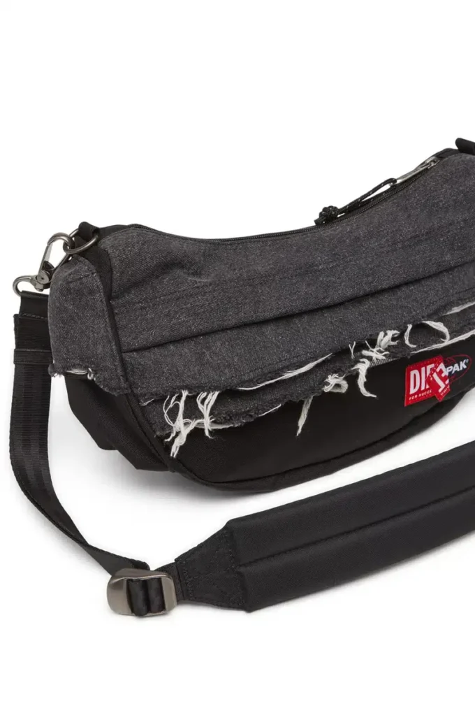 Sac à bandoulière Diesel Sac à bandoulière en denim délavé et CORDURA®