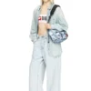 Sac à bandoulière Diesel Sac multipoches en denim trompe-l&rsquo;œil