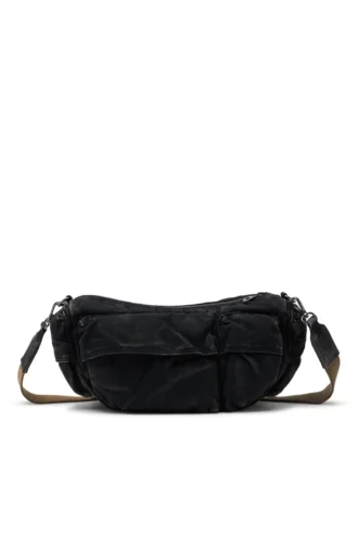 Sac à bandoulière multi-poches x Sac Multi-Pkts-Multipocket en denim délavé