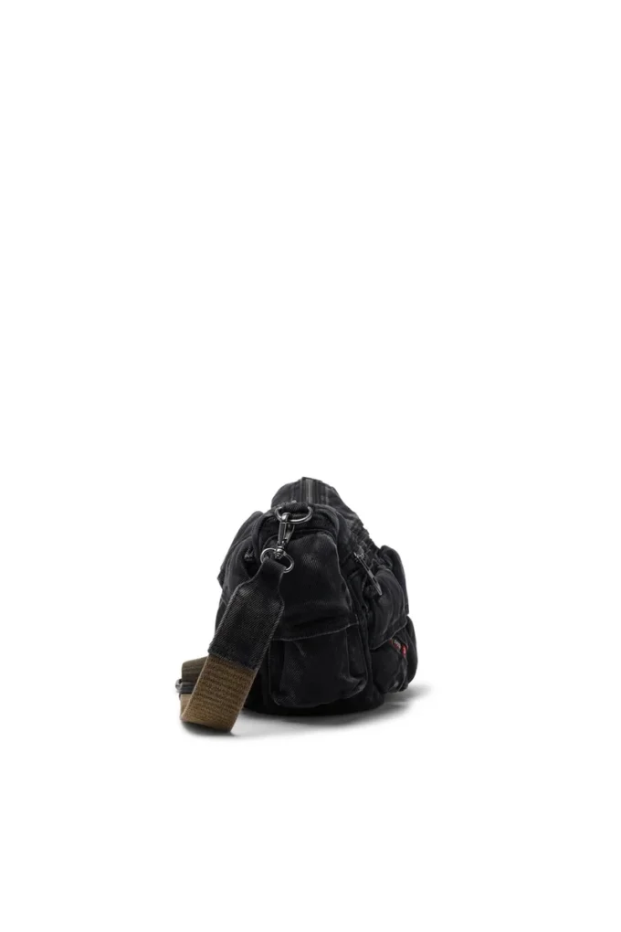 Sac à bandoulière multi-poches x Sac Multi-Pkts-Multipocket en denim délavé