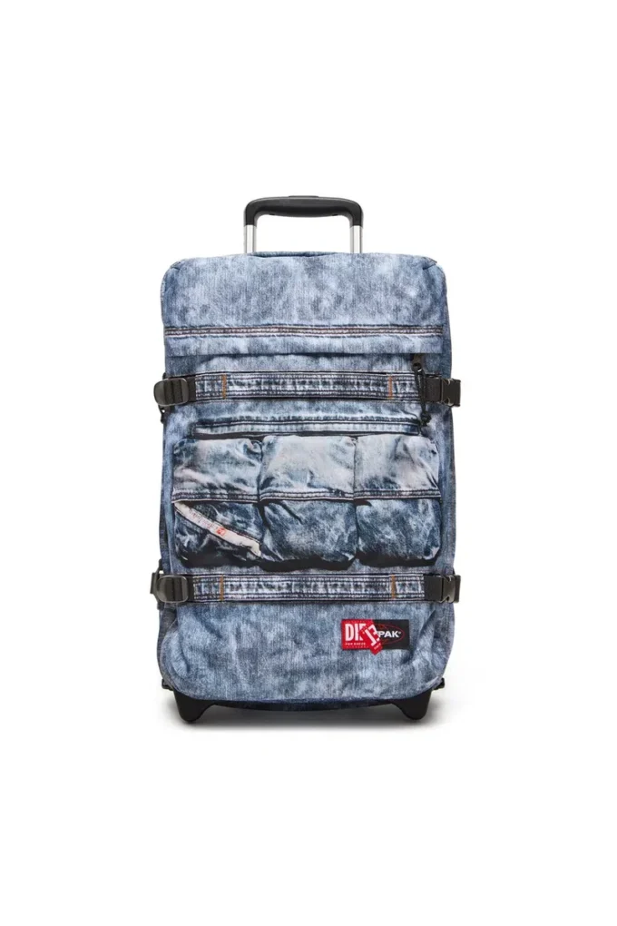 Sac cabine Diesel Transit&rsquo;r en denim trompe-l&rsquo;œil