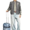 Sac cabine Diesel Transit&rsquo;r en denim trompe-l&rsquo;œil
