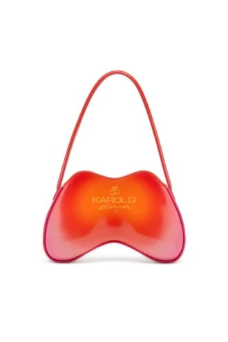 Sac coconut bl_m Sac à bandoulière Double-D-Glossy avec imprimé lotus