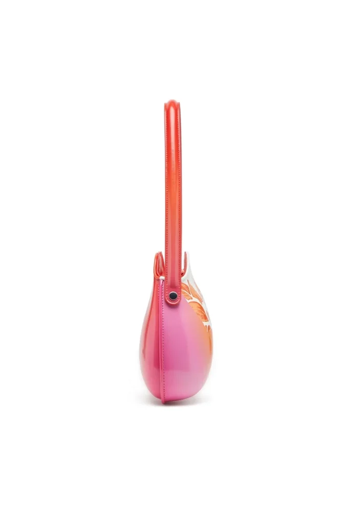Sac coconut bl_m Sac à bandoulière Double-D-Glossy avec imprimé lotus