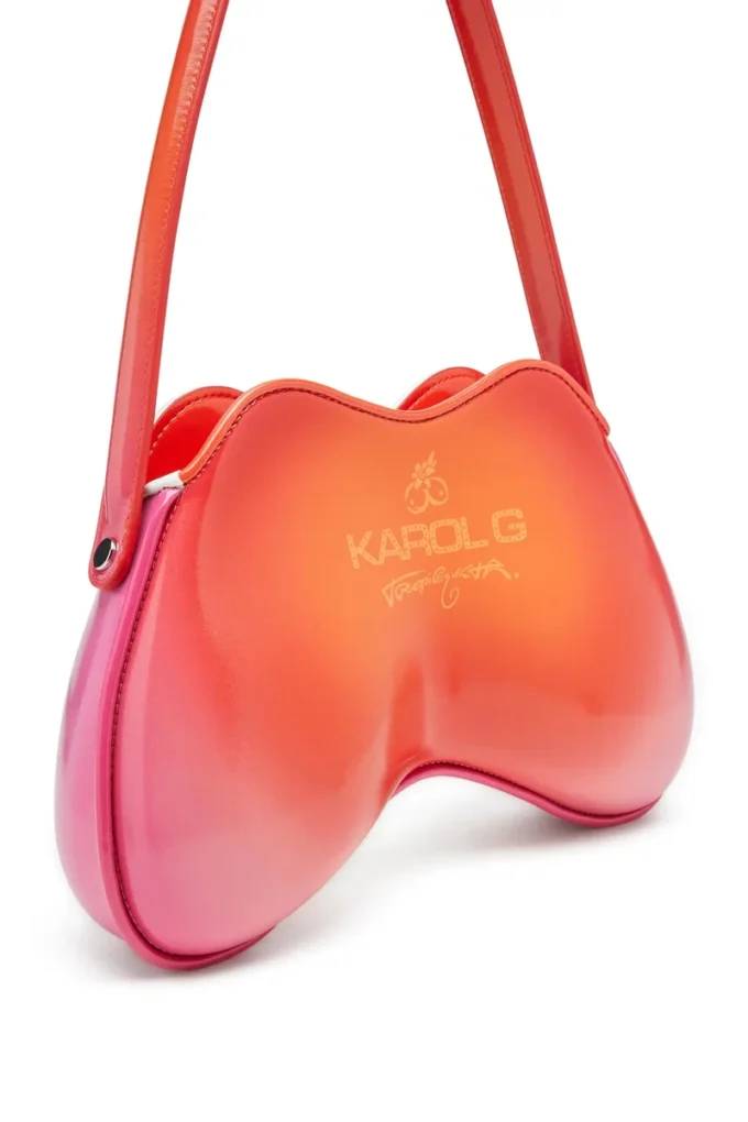 Sac coconut bl_m Sac à bandoulière Double-D-Glossy avec imprimé lotus