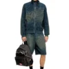 Sac à dos Diesel Day Pak&rsquo;r en denim délavé et CORDURA®