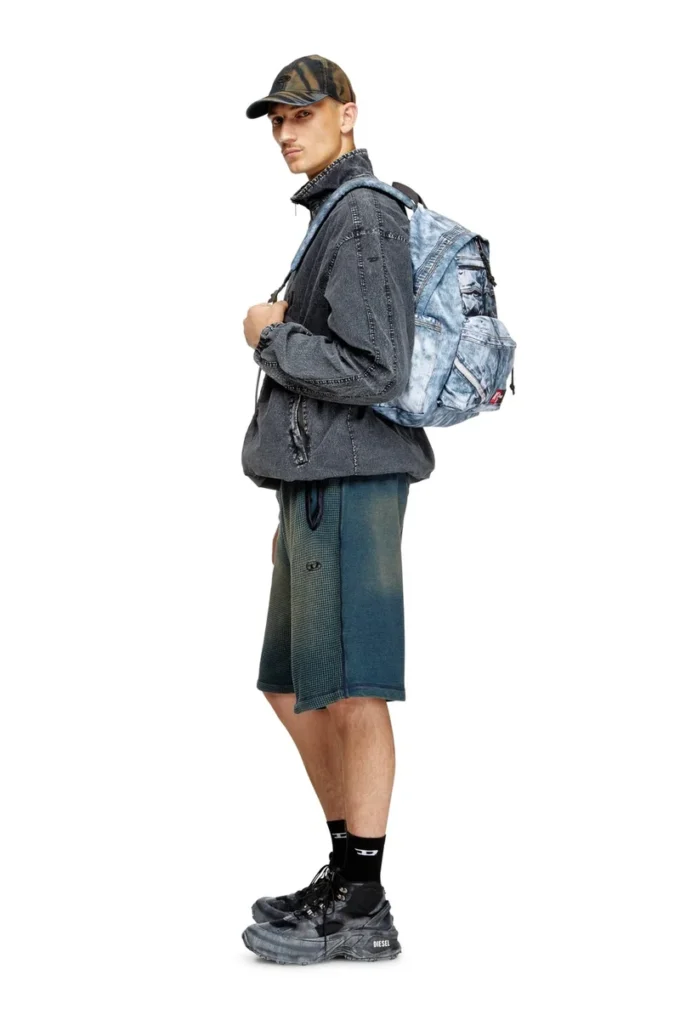Sac à dos Diesel Day Pak&rsquo;r en denim trompe-l&rsquo;œil