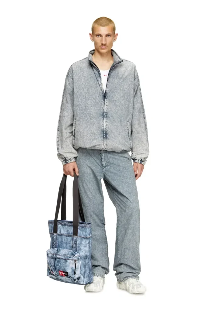 Sac fourre-tout Diesel Sac fourre-tout en denim trompe-l&rsquo;œil