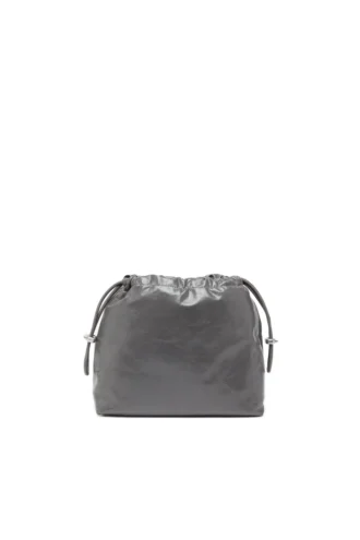 Sac Scrunch-D-Bucket Sac Scrunch-D-Bucket en cuir brillant froissé