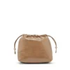 Sac Scrunch-D-Bucket Sac Scrunch-D-Bucket en cuir brillant froissé