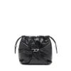 Sac Scrunch-D-Bucket Sac Scrunch-D-Bucket en cuir brillant froissé