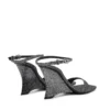 Sandales compensées D-Amber Sandales compensées D-Amber en tissu Lurex