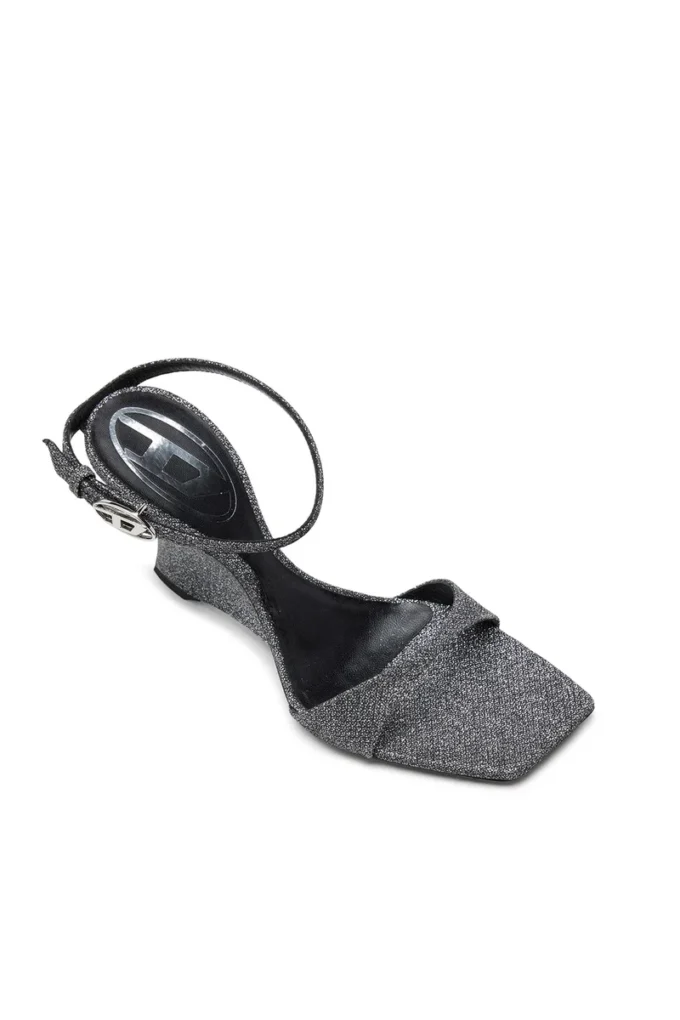 Sandales compensées D-Amber Sandales compensées D-Amber en tissu Lurex