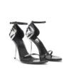 Sandales D-Ten&Half Sandales à talons aiguilles D-Ten&Half en cuir verni et satin