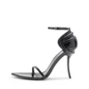 Sandales D-Ten&Half Sandales à talons aiguilles D-Ten&Half en cuir verni et satin