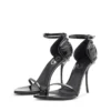 Sandales D-Ten&Half Sandales à talons aiguilles D-Ten&Half en cuir verni et satin