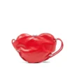 scrunch-d heart Sac à bandoulière Scrunch-D-Heart en cuir froissé