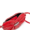 scrunch-d heart Sac à bandoulière Scrunch-D-Heart en cuir froissé