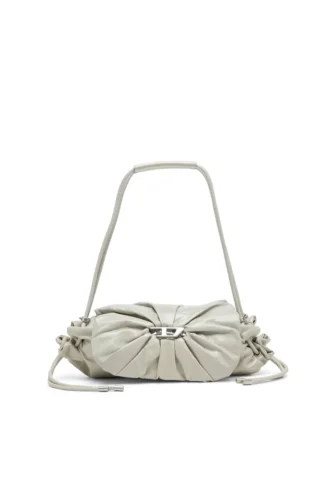 scrunch-d shoulder s Sac à bandoulière Scrunch-D S en cuir froissé