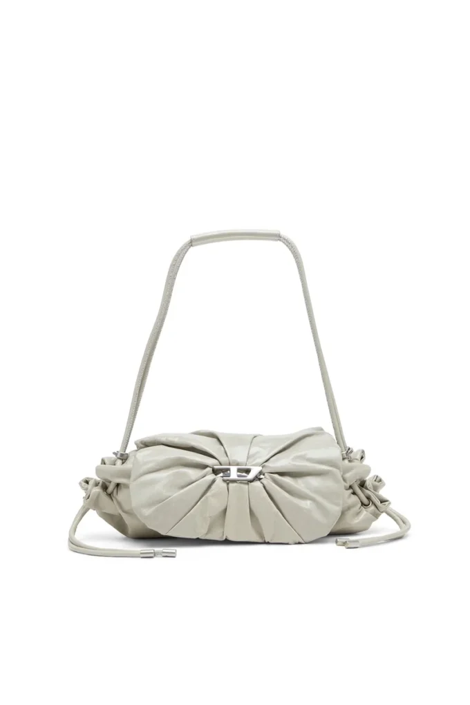 scrunch-d shoulder s Sac à bandoulière Scrunch-D S en cuir froissé