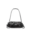 scrunch-d shoulder s Sac à bandoulière Scrunch-D S en cuir froissé