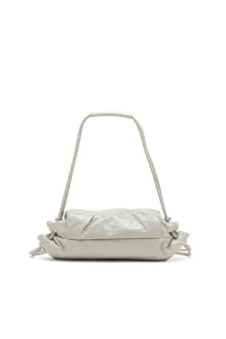 scrunch-d shoulder s Sac à bandoulière Scrunch-D S en cuir froissé