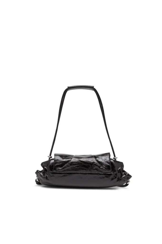 scrunch-d shoulder s Sac à bandoulière Scrunch-D S en cuir froissé