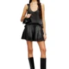 scrunch-d shoulder s Sac à bandoulière Scrunch-D S en cuir froissé