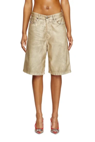 Short dile_luna Short en denim métallisé vieilli