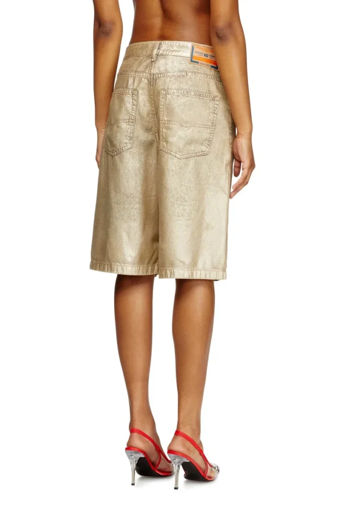 Short dile_luna Short en denim métallisé vieilli