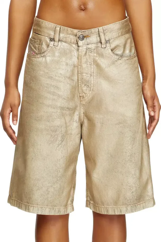 Short dile_luna Short en denim métallisé vieilli