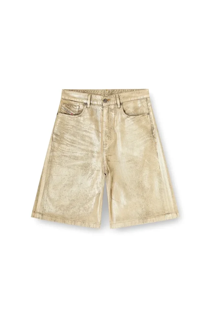 Short dile_luna Short en denim métallisé vieilli