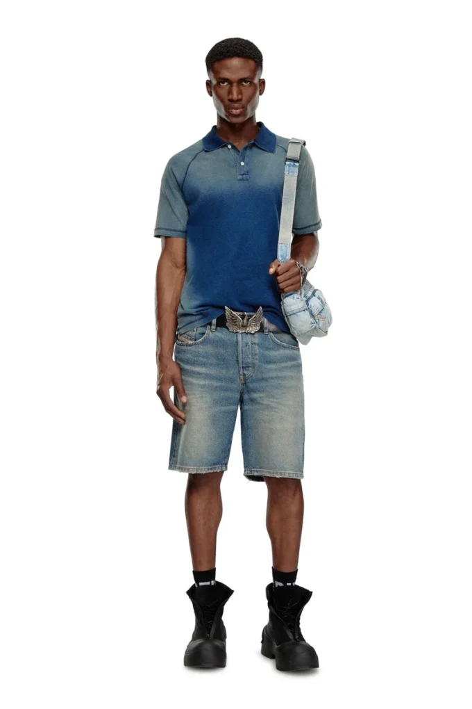 Short en denim court classique