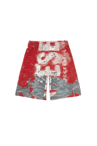 Short p-eel Logo en jersey délavé