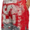 Short p-eel Logo en jersey délavé