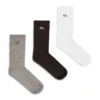 skm-d-oval Lot de 3 paires de chaussettes en coton avec broderie Oval D