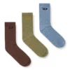 skm-d-tennis-crew-17,5 Lot de trois paires de chaussettes côtelées avec logo D