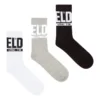 skm-ray-threepack Lot de 3 paires de chaussettes à logo