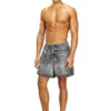 soccer-41-dnm Short de bain avec imprimé trompe-l&rsquo;œil denim
