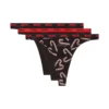 stars-utlt-3pack Lot de trois strings avec imprimé canne à sucre