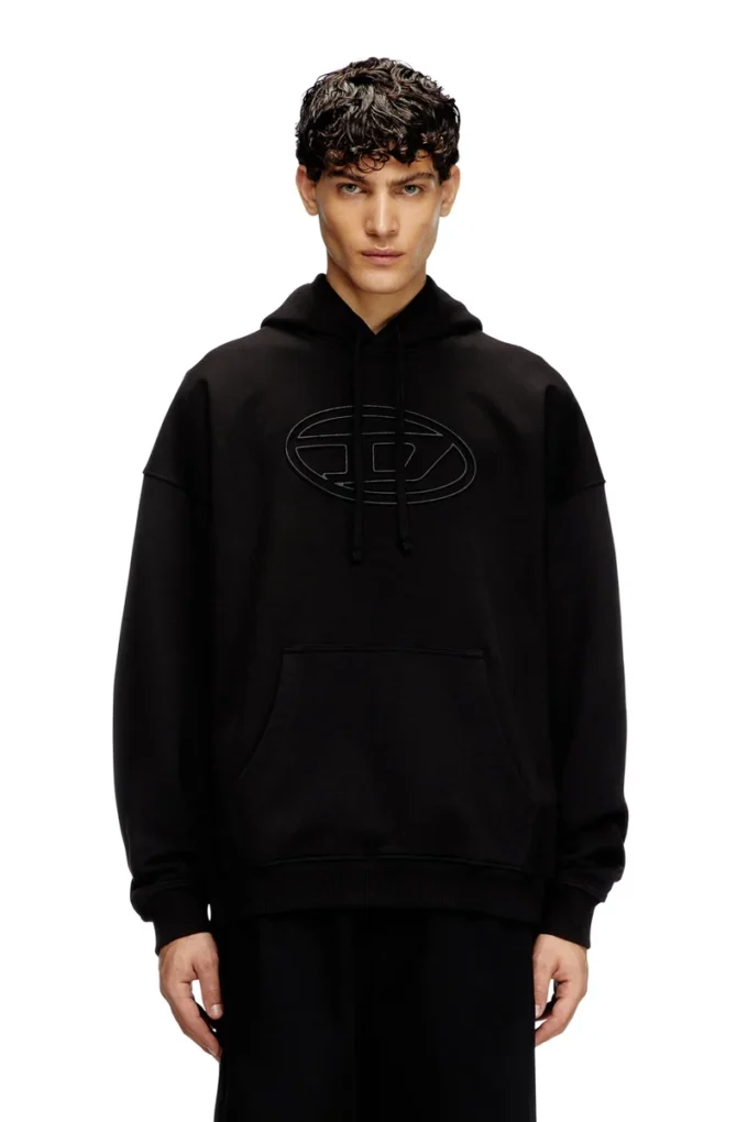 Sweat à capuche s-ummer-bigoval avec D ovale en relief
