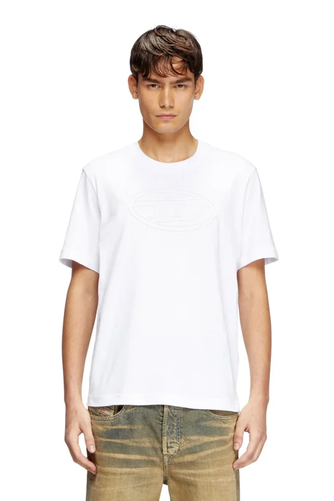 t-adjust-bigoval T-shirt avec Oval D en relief
