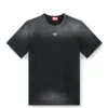 t-adjust-t1 T-shirt délavé avec découpe ovale D