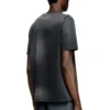 t-adjust-t1 T-shirt délavé avec découpe ovale D